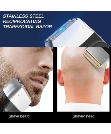 Rechargeable Bald Head & Beard Trimmer for Men - LCD Electric Razor | International Shipping - Buy Online on GoSupps.com