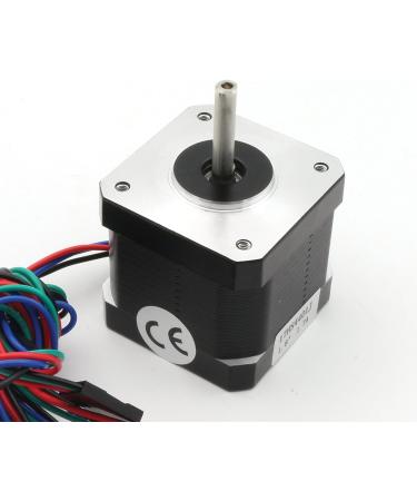 5Pcs Nema 17 Stepper Motor 40mm 64oz-in 45Ncm 1.7A 1.8 degree 2 phase with 1M 4-pin Cable & Connector Bipolar 42 stepping motor for 3D Printer Hobby CNC Router Machine 17HS4401J - Buy Online on GoSupps.com