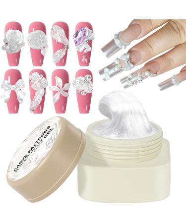 Solid Builder Nail Gel 3D Nail Sculpting Gel | Non-Sticky 3D Hard Molding Gel | 5G White Manicure Supplies for Drawing Molding & Decorating Easy Dry - Buy Online on GoSupps.com