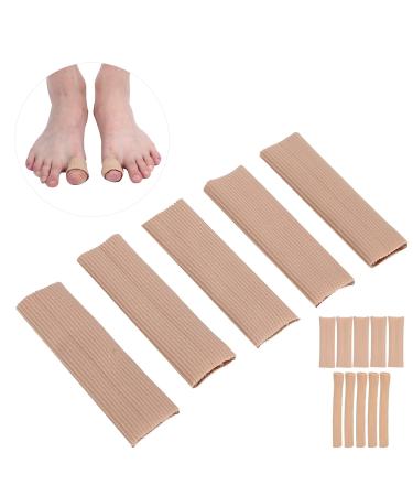 5 Pieces Toe Tube Sleeves Toe Pad Tube Protectors for Calluses Pain for Relief Blisters (L)