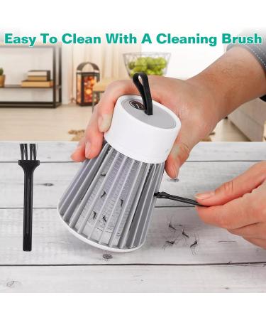 Portable Night Light USB Rechargeble Mosquito Lamp Without Mosquito Fly Insects for Home Indoor Outdoor Office Patio Camping(2 Pack) (Gray) - Buy Online on GoSupps.com