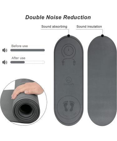 Non-Slip Jump Rope Mat for Indoor Outdoor Exercise - High-Density Workout Pad for Home Gym - 71 x 24 Grey - Buy Online on GoSupps.com