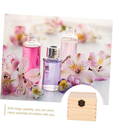 Minkissy 7-Piece Essential Oils Storage Box | Organizer for Bottles & Pearl Jewelry | Wooden Exhibition Stand - Buy Online on GoSupps.com