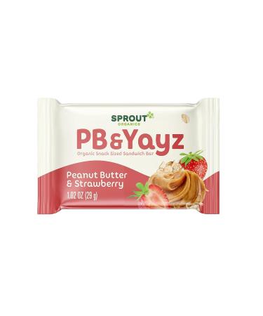 Sprout Organics PB & Yayz Toddler Snack Bars - Peanut Butter & Strawberry - 5 Bars x 1.02 oz (6-boxes) - Buy Online on GoSupps.com