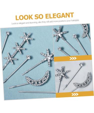 MAGICLULU 5 Sets Fringe Bobby Pin Womens Barrettes for Hair Barrettes for Women Hair Clips for Teen Girls Metal Hair Barrettes Hair Accessory for Women Korean Rhinestone Issue Card - Buy Online on GoSupps.com