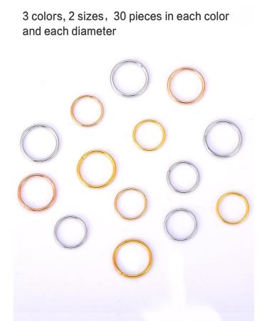 180 Pieces Hair Rings for Braids - 3 Colors 2 Sizes | Stylish Hair Clips for International Shipping - Buy Online on GoSupps.com