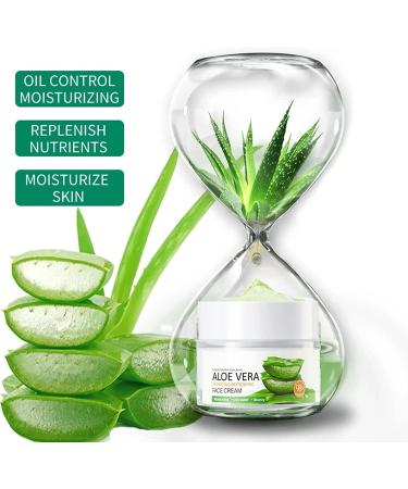 Sktuk Pure Aloe Vera Face Cream 50g - Hydrating & Moisturizing | Non-Oily Formula | Vegan & Gentle Acne Care for Elastic & Smooth Skin - Buy Online on GoSupps.com