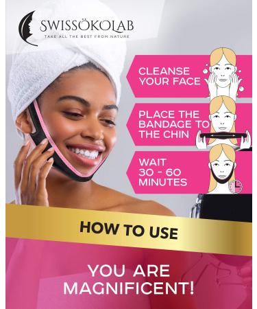 SWISSOKOLAB Reusable Face Slimming Strap - Double Chin Reducer V Line Mask - Buy Online on GoSupps.com