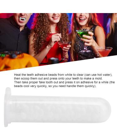 EMUKOEP Perles de Gel de Dents pour Halloween Perles Blanches Eau Chaude Activ Id al pour les Costumes et Accessoires de F te Effrayants - Buy Online on GoSupps.com