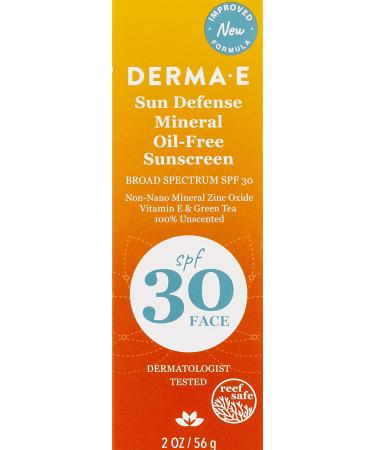 Derma E Mineral Oil-Free Sunscreen SPF 30 | 2 oz - Natural Sun Protection - Buy Online on GoSupps.com