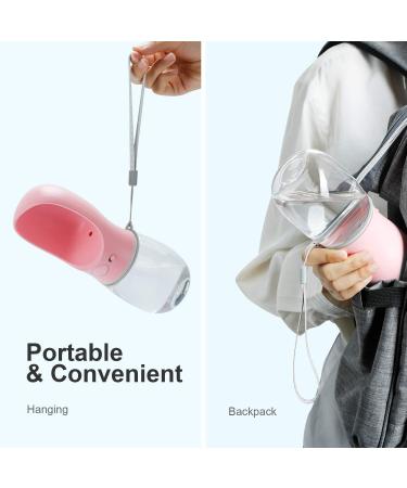 Buy Cotop Portable Dog Water Bottle 350ml - Antibacterial & Leak-Proof Travel Dispenser for Dogs & Cats - Pink Outdoor Drinking Cup - Buy Online on GoSupps.com
