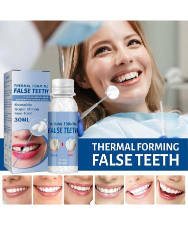 WTTFC Denture Set - 60ml Dental Repair for Missing & Broken Teeth | DIY Thermal Balls for Temporary Restoration - Buy Online on GoSupps.com