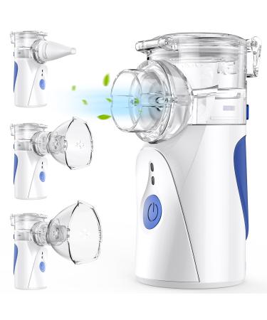 Inhalation device inhaler with self -cleaning function inhalation device fuzling with mouthpiece and 2 atomizer membrane for children and adults portable and quiet adjustable spray