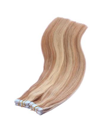 Tape In Hair Extensions #12/613 Scene - 50cm Remy Real Hair - 100% Human Hair - 50 Bricks (4cm Wide) - Tresse by Novon - 125g Total - Buy Online on GoSupps.com