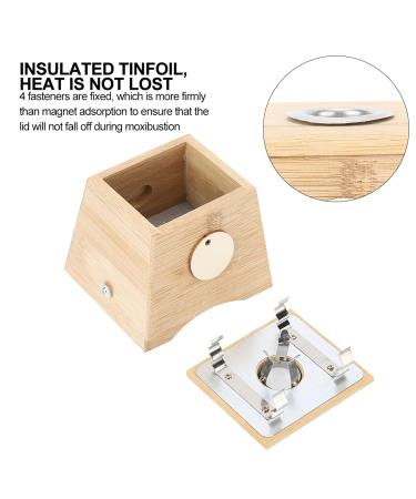 Massage Moxibustion Box - Bamboo Moxa Roller & Tool | 10x10x9 Single Hole for Optimal Relaxation - Buy Online on GoSupps.com