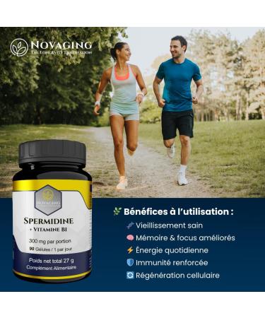Spermidine 6 mg + Vitamine B1-90 jours - Anti-Age - Antioxidant - 100% Vegan - Fortement dos . Test Sans OGM ni allerg nes. - Buy Online on GoSupps.com