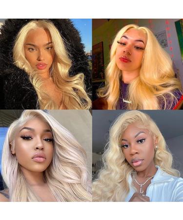 LUMIERE 613 Blonde Lace Front Wig 24 Body Wave - Brazilian Virgin Human Hair, 160% Density HD Lace Closure Wig for Black Women - Buy Online on GoSupps.com
