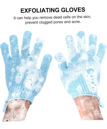 12pcs Exfoliating Bath Gloves & Washcloths Korean Shower Scrubber Set for Women | Soft Polyester Exfoliate Mitts - Buy Online on GoSupps.com
