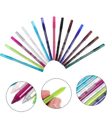 Angoily 14pcs Eyeshadow Pencil Set Black Eyeshadow Eye Liners for Women Pencil Makeup Accessory Girl Gel - Buy Online on GoSupps.com