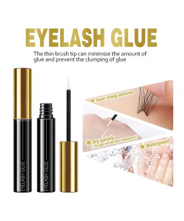 Cluster Lash Kit with Tools: DIY Eyelash Extension Set - 24 Pcs Mixed Soft Fiber, Eyelash Curler, Tweezers, Eyeliner, Lash Glue, Sealer & Remover - Waterproof - Home Use - Buy Online on GoSupps.com