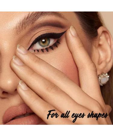FITDON 3PCS Double-sided Liquid Eyeliner Stamp Waterproof Smudge-proof Long Lasting Wing Eye Liner Star Heart Seal Stamp Makeup Tool 1 count (Pack of 3) - Buy Online on GoSupps.com
