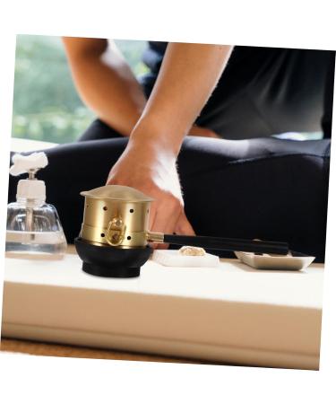 Beaupretty Moxibustion Box - Copper Moxa Stick Holder & Neck Massage Device | 2 Pcs Golden Moxibustion Pot for Optimal Relaxation - Buy Online on GoSupps.com