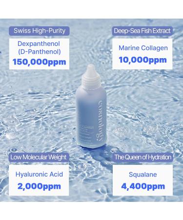 COSNOLOGY 15% D-Panthenol Barrier Repair Serum Intensive Hydration Skin Recovery & Wrinkle Care with Marine Collagen & Hyaluronic Acid For All Skin Types | 2.70 fl.oz 80ml | K Beauty Skincare - Buy Online on GoSupps.com