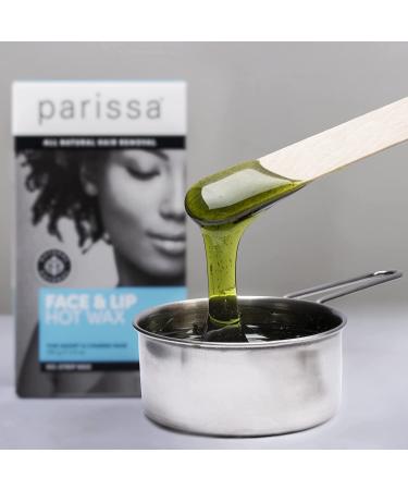 Parissa Face & Lip Hot Wax Kit for Short & Coarse Hair Removal | At-Home Waxing Kit for Chin & Upper Lip | Blue Microwavable | 1 Count - Buy Online on GoSupps.com