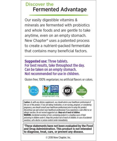 New Chapter Perfect Prenatal Multivitamin â€“ 270 Vegetarian Whole Food Tablets - Buy Online on GoSupps.com