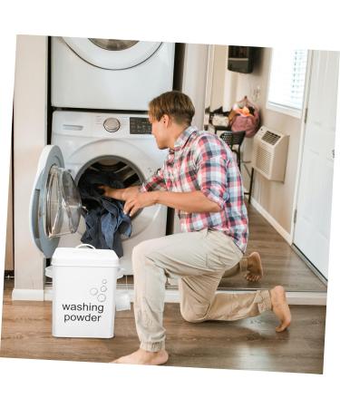 Healeved Washing Storage Bucket Toilet Lid Covers Laundry Bin Snack Containers Dispenser Wrought Iron - Buy Online on GoSupps.com