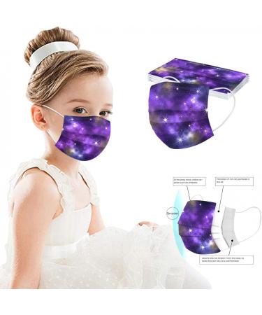 50pc Kids Disposable_Mask 3 Ply Kids Face_Masks for Protection Anti Dust Face Mouth Filter Tools for Children School - Buy Online on GoSupps.com