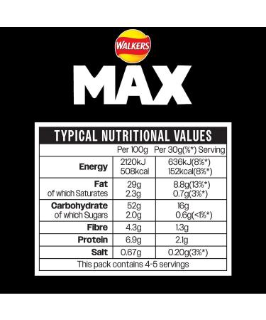 Walkers Max Extra Flamin' Hot Crisps 130g 130 g (Pack of 1) - Buy Online on GoSupps.com