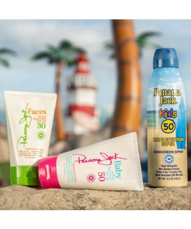 Panama Jack Baby Sunscreen Lotion - SPF 50 Broad Spectrum UVA/UVB Protection Hypoallergenic Gentle Touch PABA Paraben Gluten & Cruelty Free Water Resistant (80 Minutes) 3 FL OZ 3 Fl Oz (Pack of 1) - Buy Online on GoSupps.com