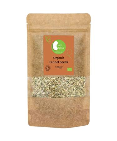 Organic Fennel Seeds - Certified Organic - by Busy Beans Organic (100g) - Buy Online on GoSupps.com