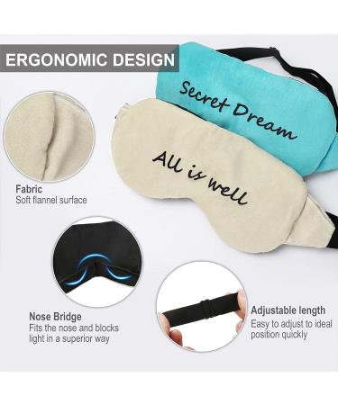Adjustable Sleep Mask with Earplugs 2PACK - Ideal for Home, Travel, and Office Use - Buy Online on GoSupps.com