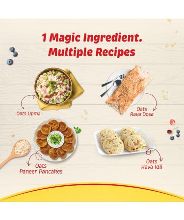  Saffola Saffola Oats instant rolled oats soft and creamy oats protein power iron and fiber nutritious cereals 200g - Buy Online on GoSupps.com