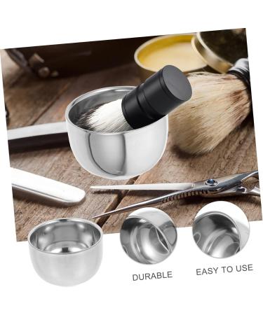 Solustrie 2-Piece Bartbrush Bowl Razor Cup Set | Premium Wet Shaving Soap Bowl & Mug for Smooth Shaves | Ideal Shaving Tools - Buy Online on GoSupps.com