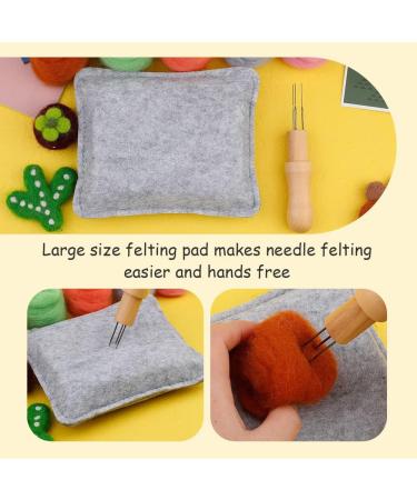WONVOC Needle Felting Kit with Mat, Needles, and Holder - Small Rectangular Pad - Buy Online on GoSupps.com