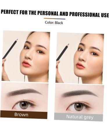  Beatifufu 12 Pieces Black Eyeliner 1 Makeup Eyeliner Eyebrow Pencil Pen Eyeliner Highlighter Pencil Drawing Eye Contour Highlight Girl Plastic Touch Up Pen - Buy Online on GoSupps.com