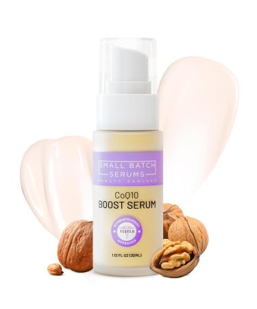 CoQ10 Pure Boost Glowing Face Serum | Anti-Aging Coenzyme Q10 Serum with Hyaluronic Acid & Vitamin E | Hydrating Facial Serum for Radiant Skin - Buy Online on GoSupps.com