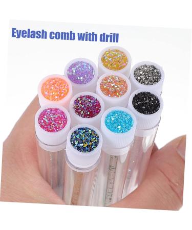 Beavorty Mascara Brush 20pcs Diamond Eyelash Comb Lash Mascara Disposable Curling Mascara Tube Eyelash Brush Set Simple 11x1cm As Shown - Buy Online on GoSupps.com