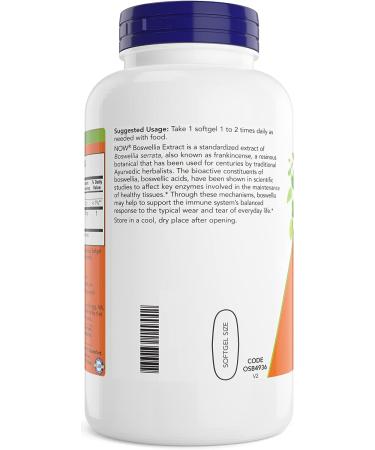 Boswellia Serrata Extract 500mg Softgels - 200 Count Herbal Supplement with MCT Oil Base - Buy Online on GoSupps.com