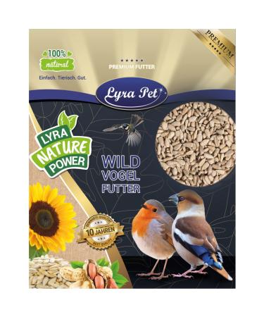 Lyra PET |10 kg of sunflower seeds peeled |Wild bird feed all year round |Ideal for young animals |Bird food for wild birds |Valuable stray diet |Energy dispenser without shell |summer and winter