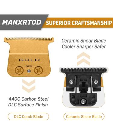 BaBylissPRO FX707Z DLC Replacement Blades - Compatible with FX787 & FX726 Trimmers - Gold - 1 Pack - Buy Online on GoSupps.com