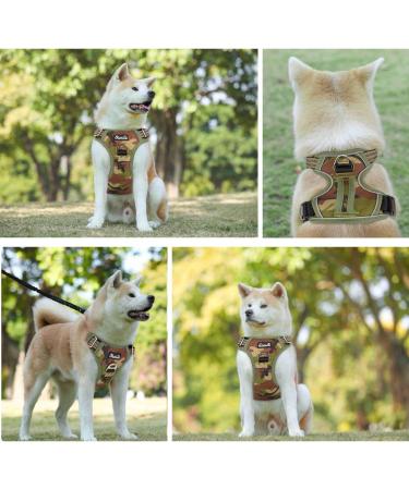 Eyin Adjustable Dog Harness for Medium-Sized Dogs | Breathable Reflective Padded | Camouflage Green | Perfect for Daily Training - Buy Online on GoSupps.com