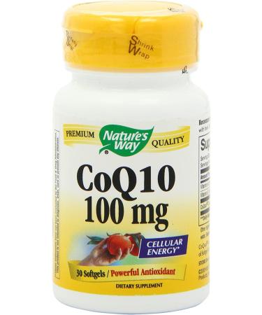 Nature's Way CoQ10 100 mg - 30 Softgels | Heart Health & Energy Support - Buy Online on GoSupps.com