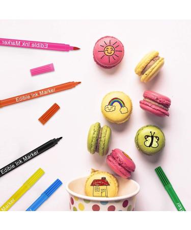 Food Coloring Markers EASTHUA 10 Colors Double Sided Edible Pigment Pen with Fine & Thick Tip Edible Gourmet Writer Food Grade Decorator Pens for Decorating Cookies Cakes Fondant Desserts Easter Eggs Writing - Buy Online on GoSupps.com