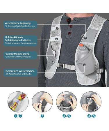 Tyuodna Ultralight Running Backpack - Hydration Pack for Men & Women with 2 Water Bottles | Trail Running Hiking & Cycling Gear - Buy Online on GoSupps.com