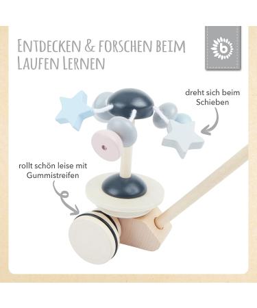 Bieco Running Toy Star - Wooden Sliding Toy for Kids 1 Year + | Push & Slide Vehicle | Safe Baby Playtime - Buy Online on GoSupps.com