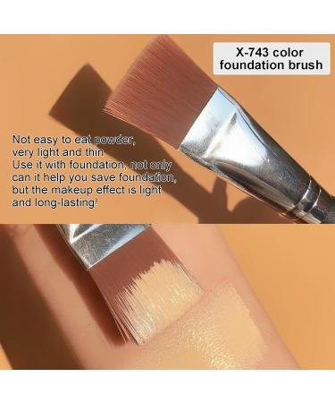 Contour Brush | Square Brushes for Blending Liquid Cream Natural Looking Supplie for Masque Cream Concealer Foundation Foundation Cream Pre-Makeup Kagrote - Buy Online on GoSupps.com